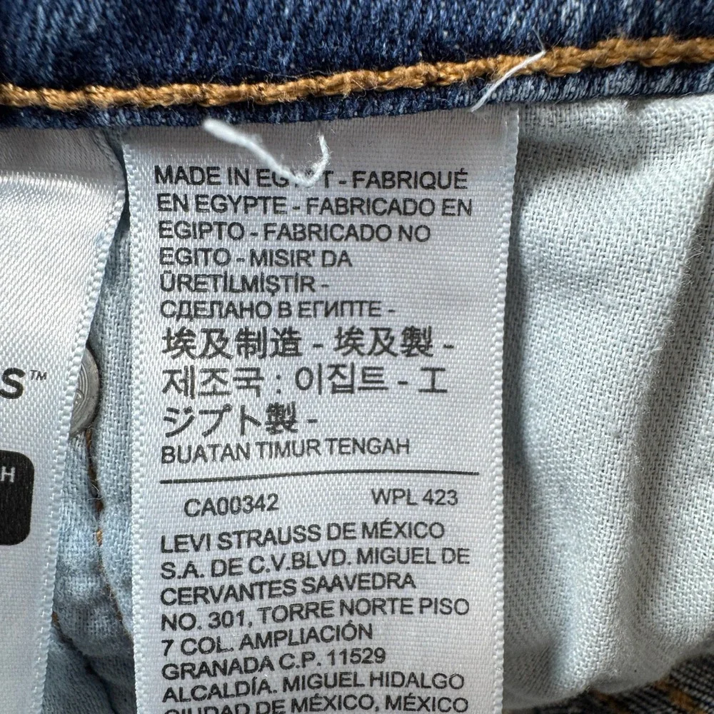 Levi's Men's Jeans 505 Regular Fit Straight Leg Blue 36x32 Stretch Denim Classic